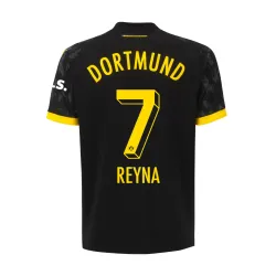 Borussia Dortmund #7 Giovanni Reyna Away Jersey 23/24