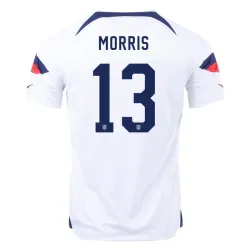 Jordan Morris #13 USMNT Home Jersey World Cup 2022