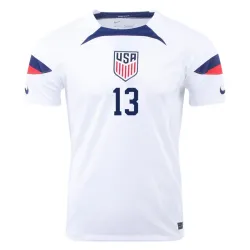 Jordan Morris #13 USMNT Home Jersey World Cup 2022
